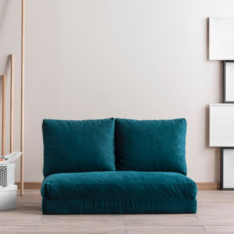 Taida Petrol green Two-Seater Sofa Bed