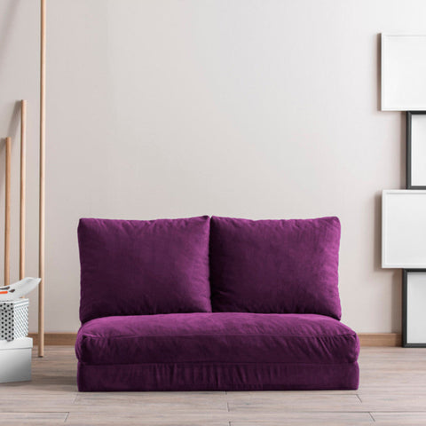 Taida Purple Two-Seater Sofa Bed