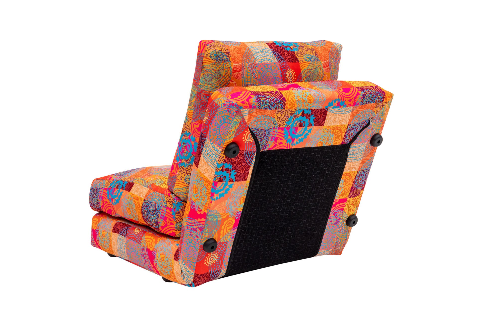 Taida – Multicolor 1 Seater Sofa Bed - Patchwork Fabric |