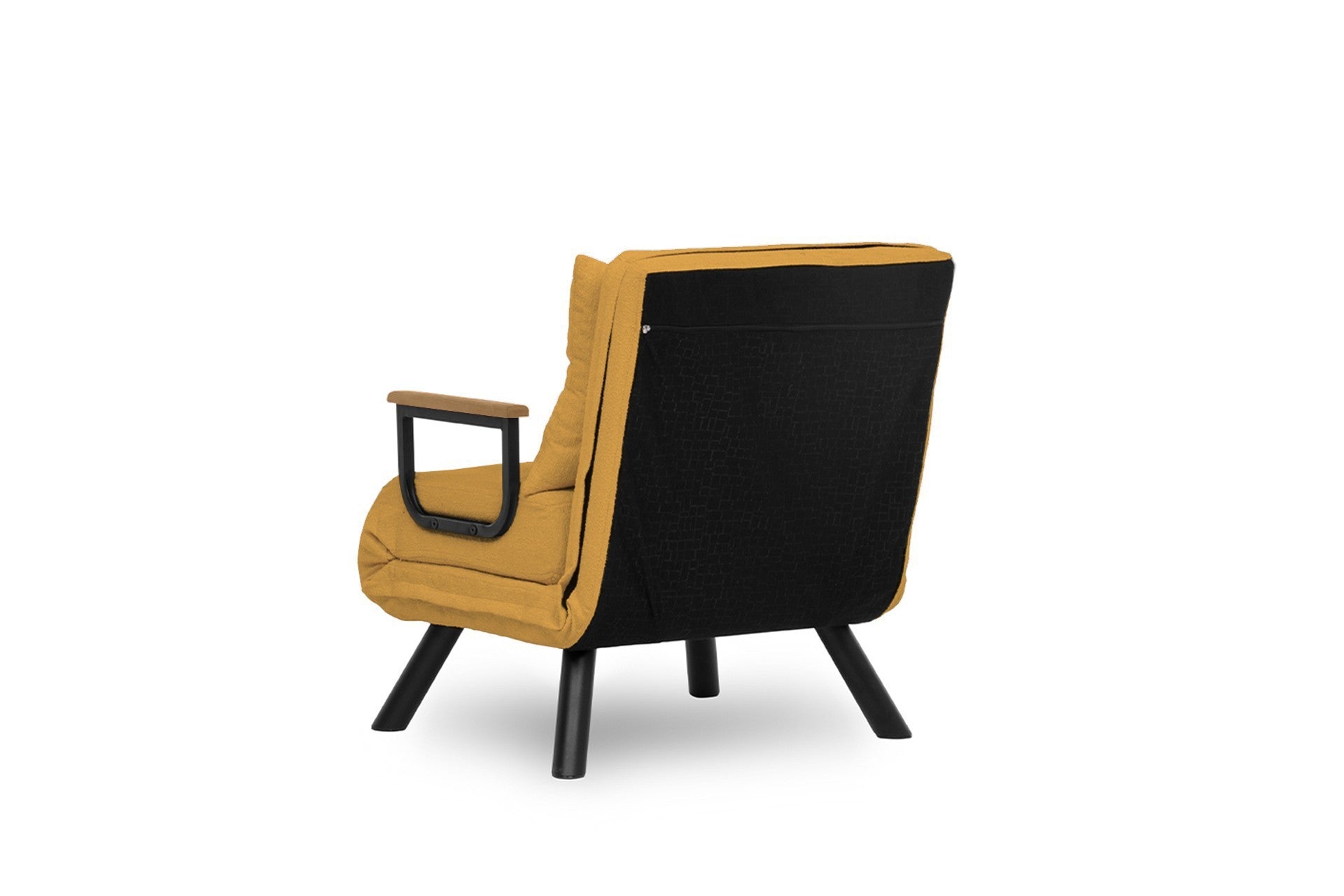 Sando  1 Seater Sofa Bed - Mustard Fabric| Single Sofa Bed for Guests