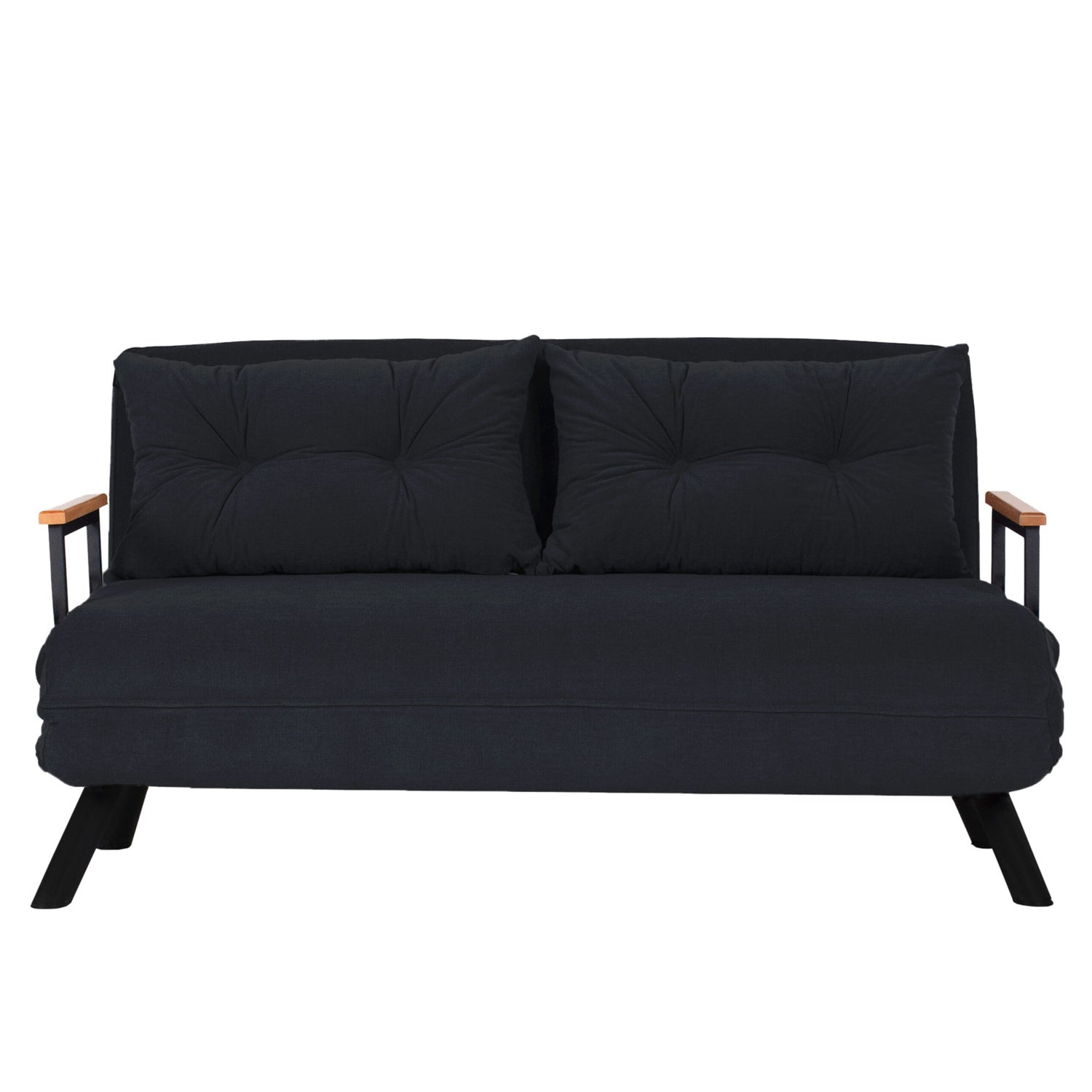 Sando 2-Seater Black Two-Seater Sofa Bed