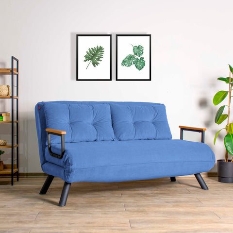Sando 2-Seater Blue Two-Seater Sofa Bed