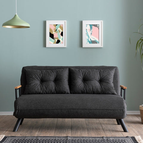 Sando 2-Seater Dark grey Two-Seater Sofa Bed