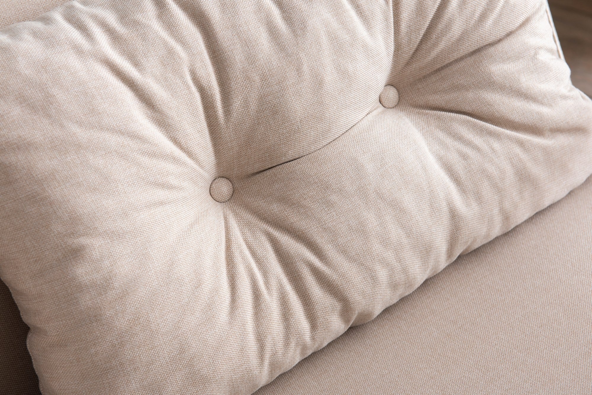 Sando v2 2-Seater Cream Two-Seater Sofa Bed