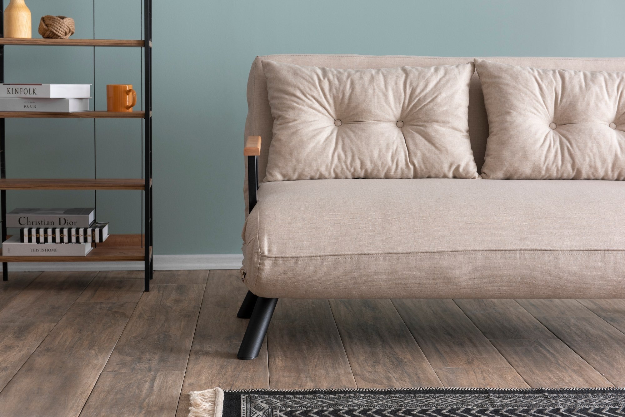 Sando v2 2-Seater Cream Two-Seater Sofa Bed