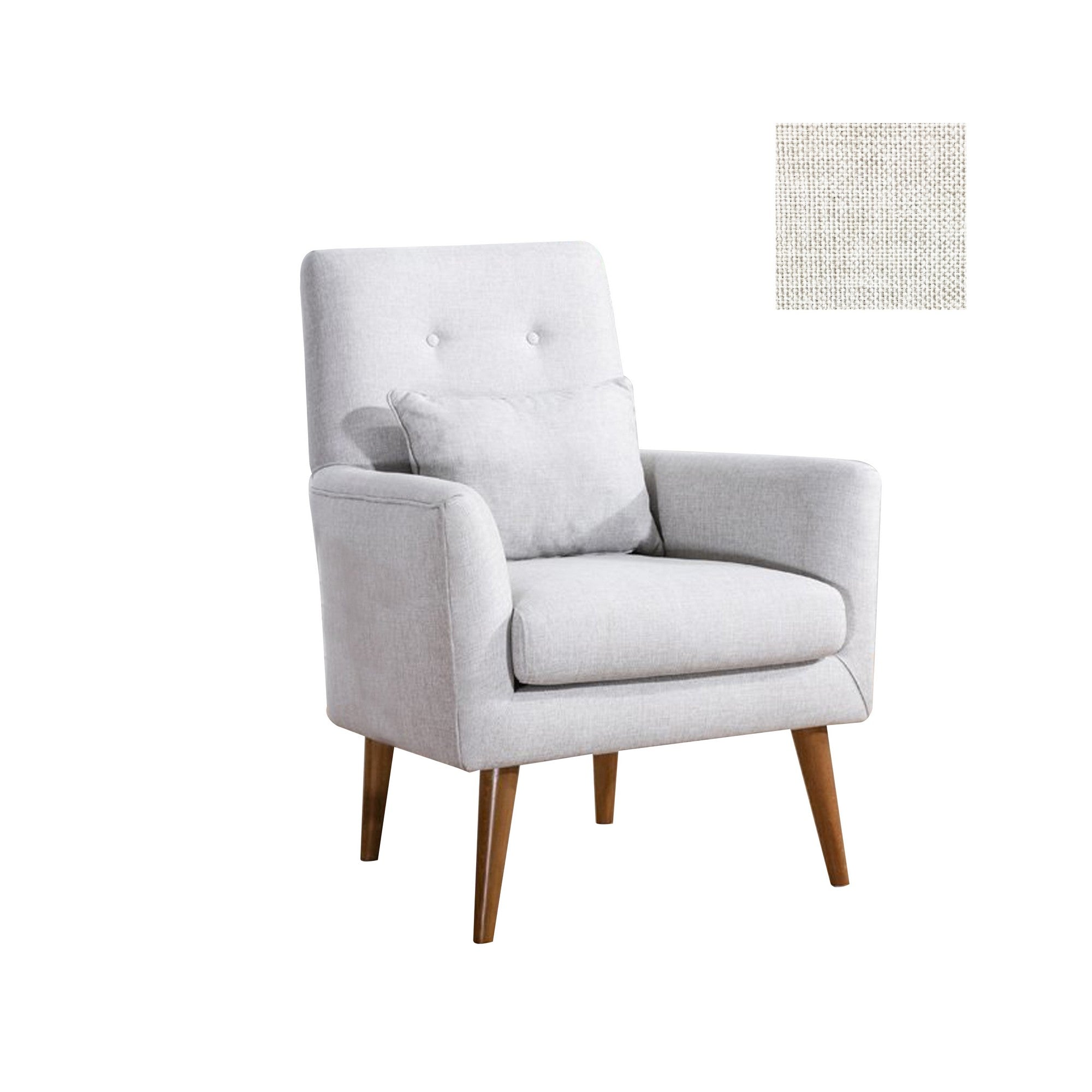 Zeni Berjer | Cream Wing Chair – Designer Lounge Armchair