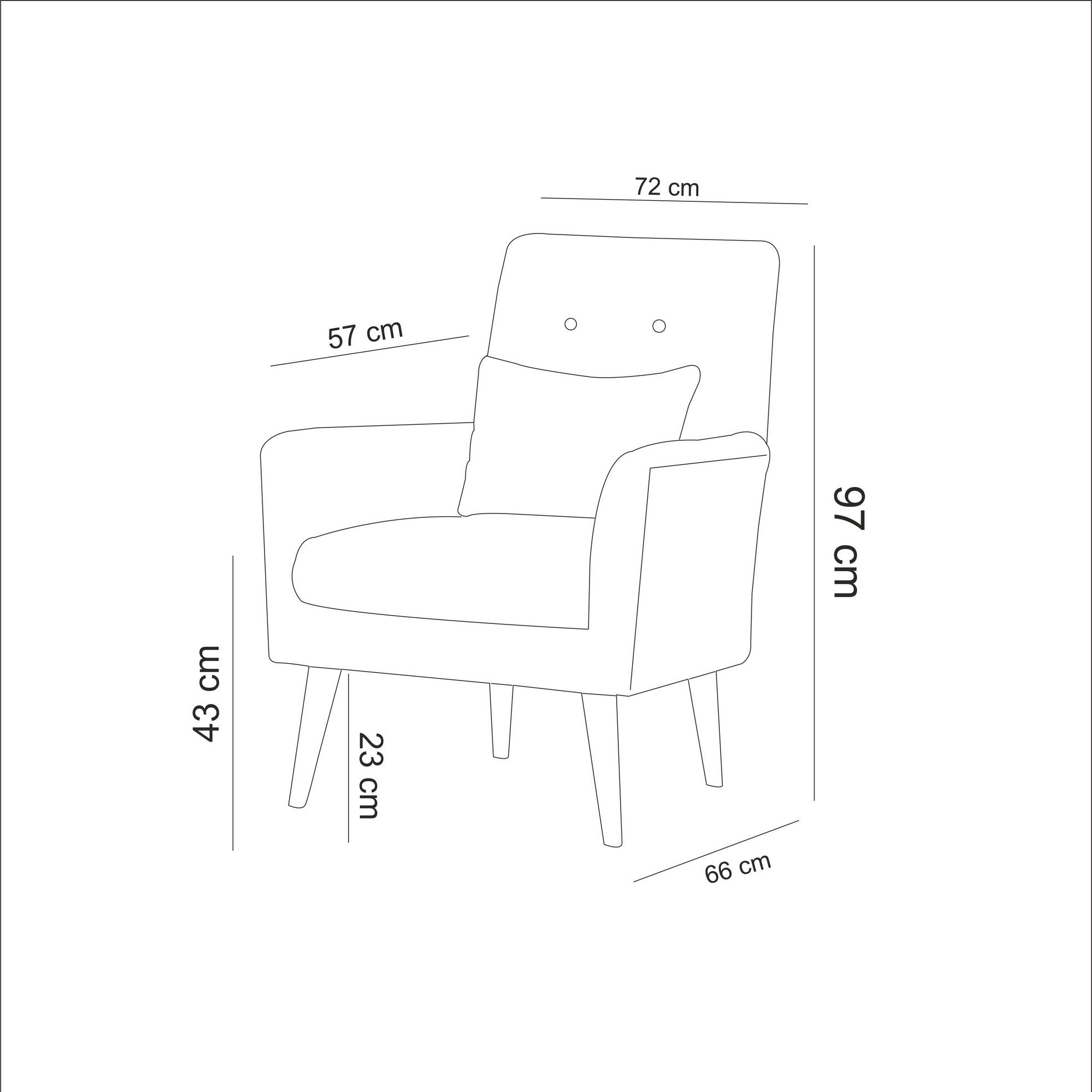 Zeni Berjer | Cream Wing Chair – Designer Lounge Armchair