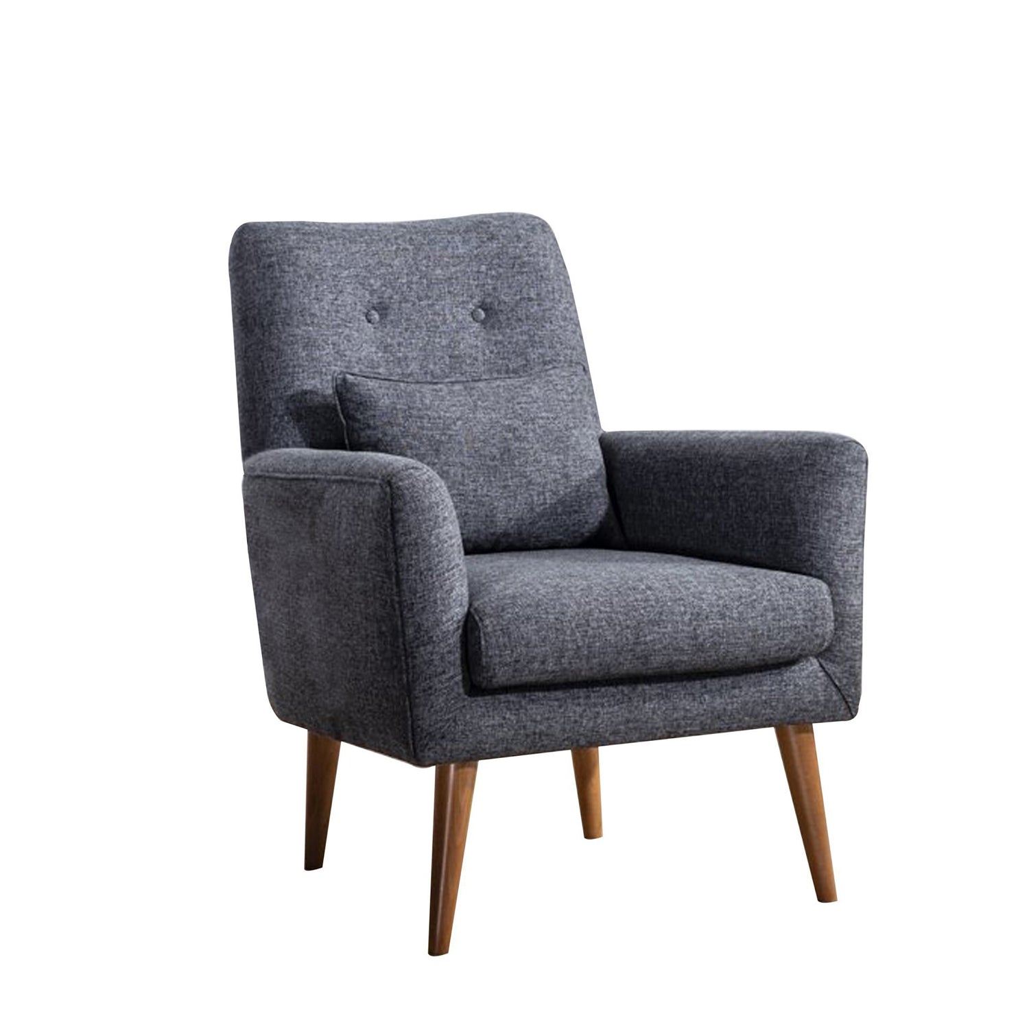 Zeni Berjer  | Dark Grey Wing Chair – Designer Lounge Armchair