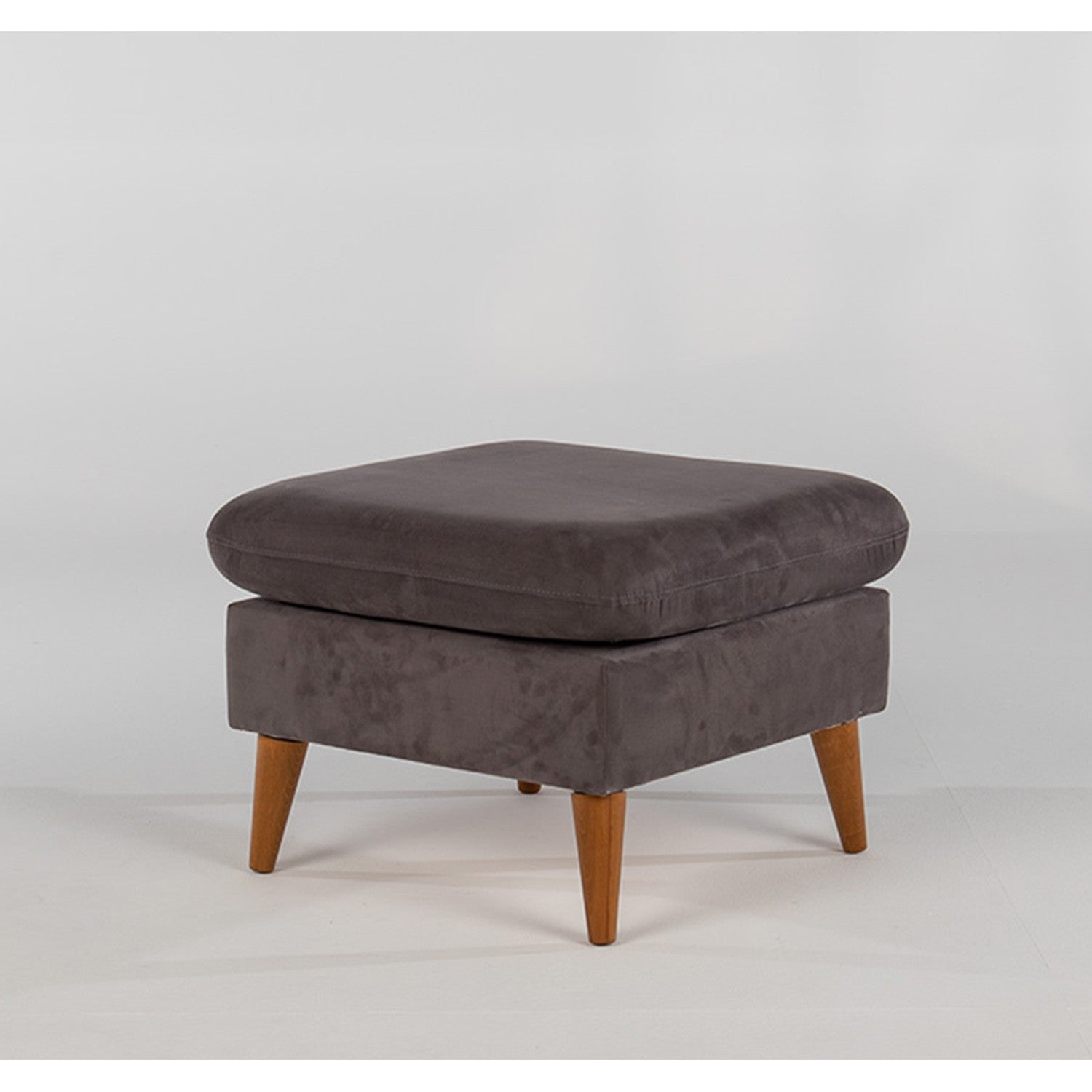 Sofia Puf  | Anthracite Pouffe – Modern Upholstered Ottoman