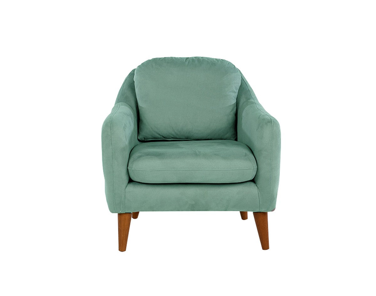 Soli Berjer  | Sea Green Wing Chair – Designer Lounge Armchair