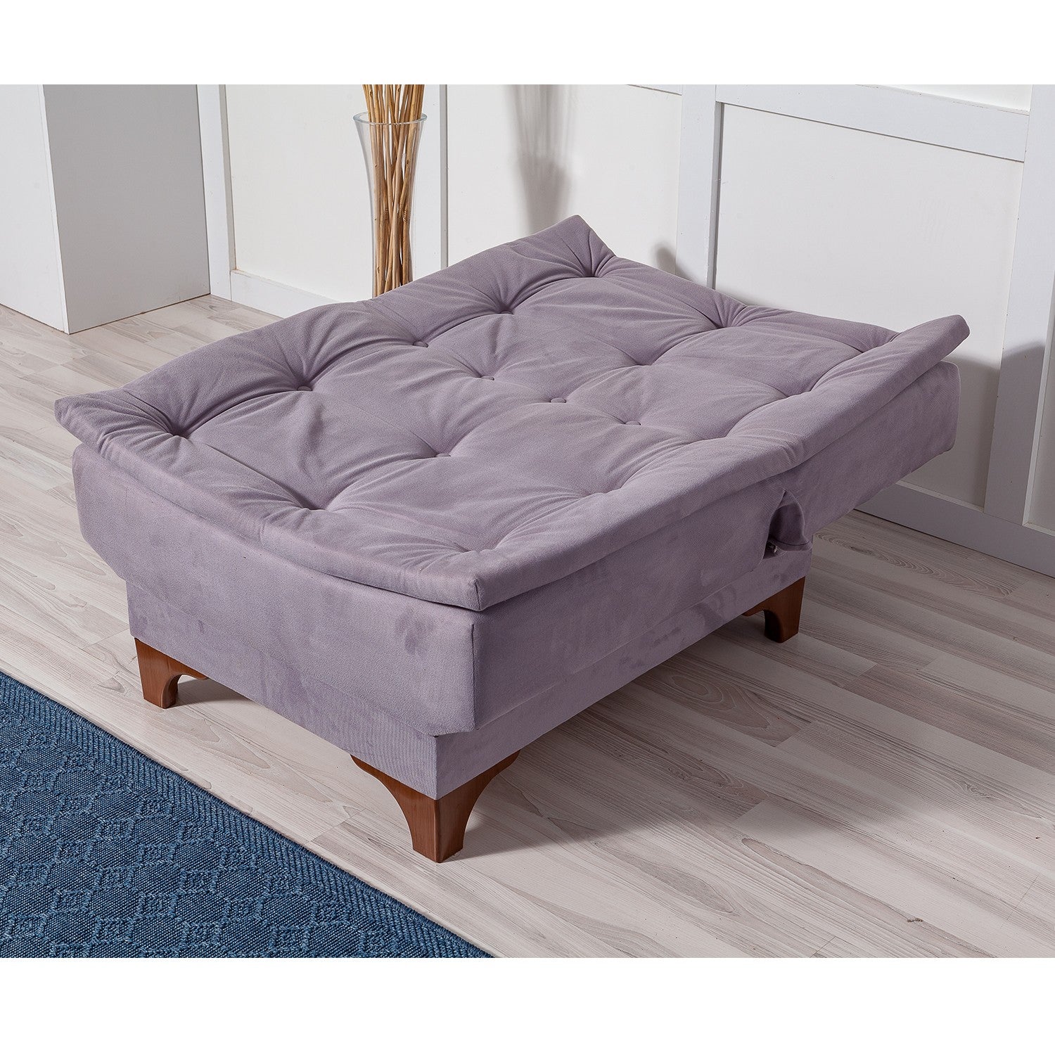 Kelebek - Grey 3-Seater Sofa Bed - | Large Pull-Out Couch for Guests