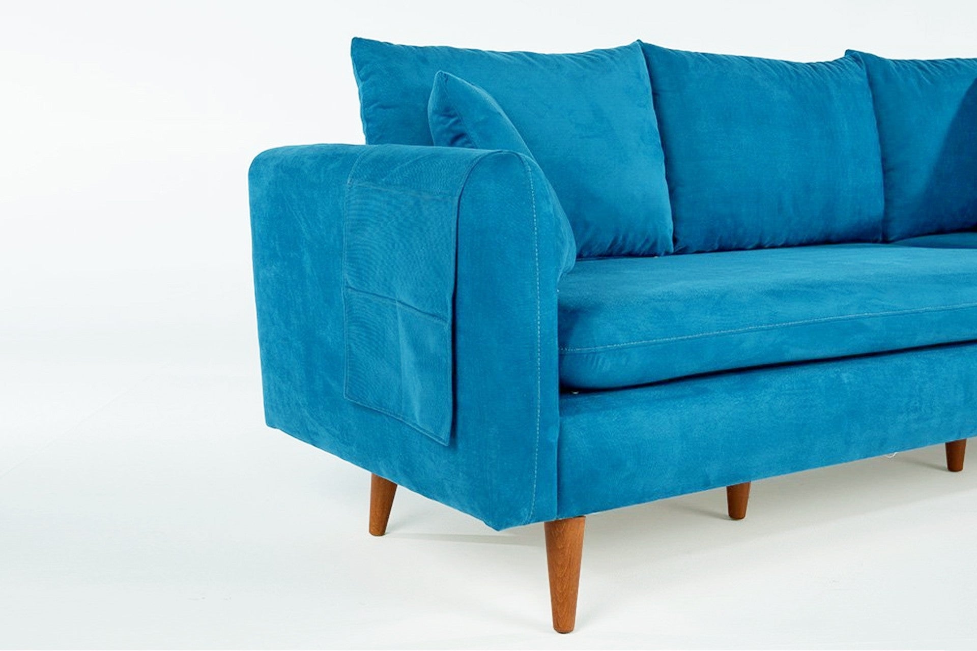 Sofia  Blue 3 Seater Sofa | Comfortable Modern for apartment