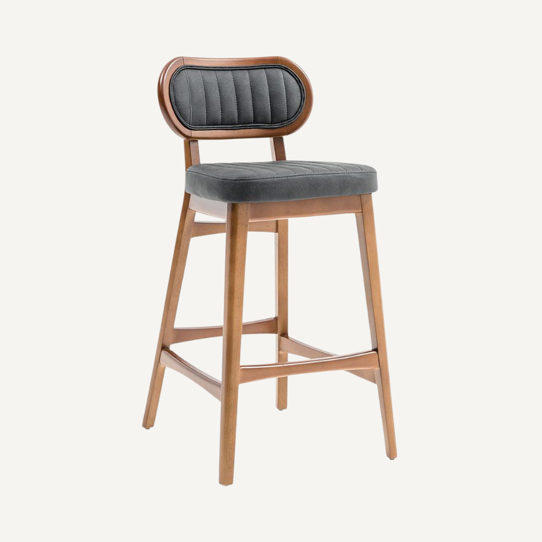 Tabouret avec coussin en velours Amor