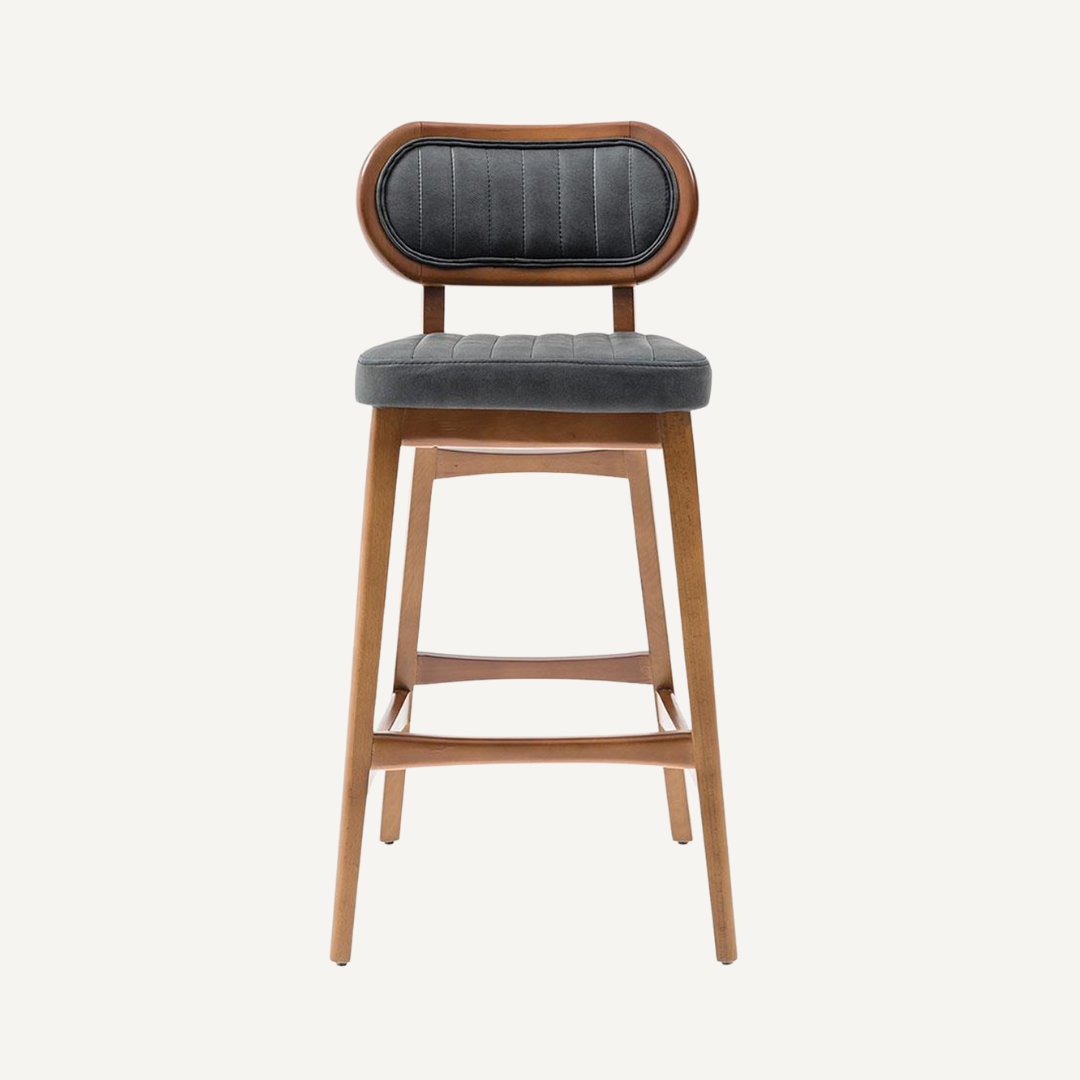 Tabouret avec coussin en velours Amor