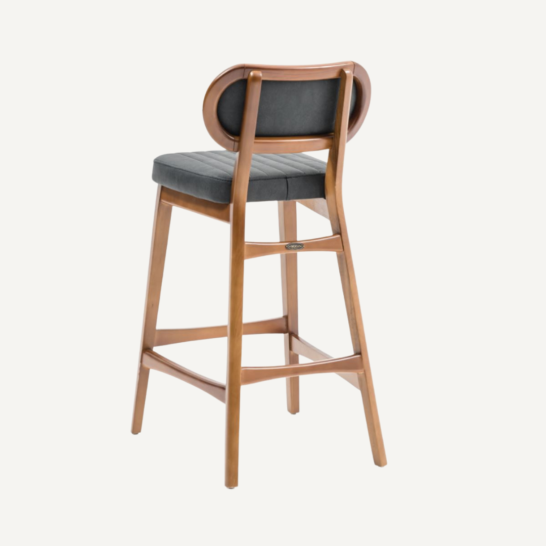 Tabouret avec coussin en velours Amor