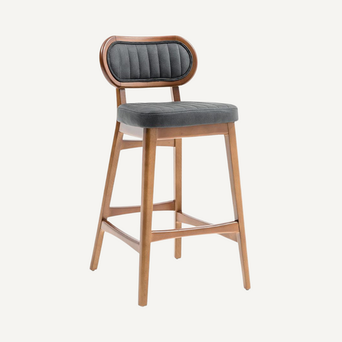 Tabouret avec coussin en velours Amor