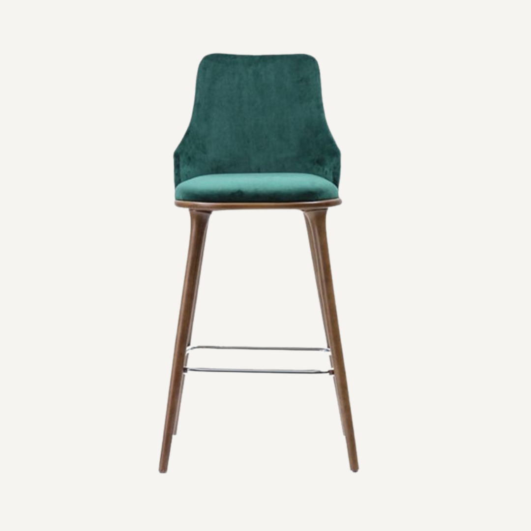 Tabouret de bar à dossier capitonné Azzura