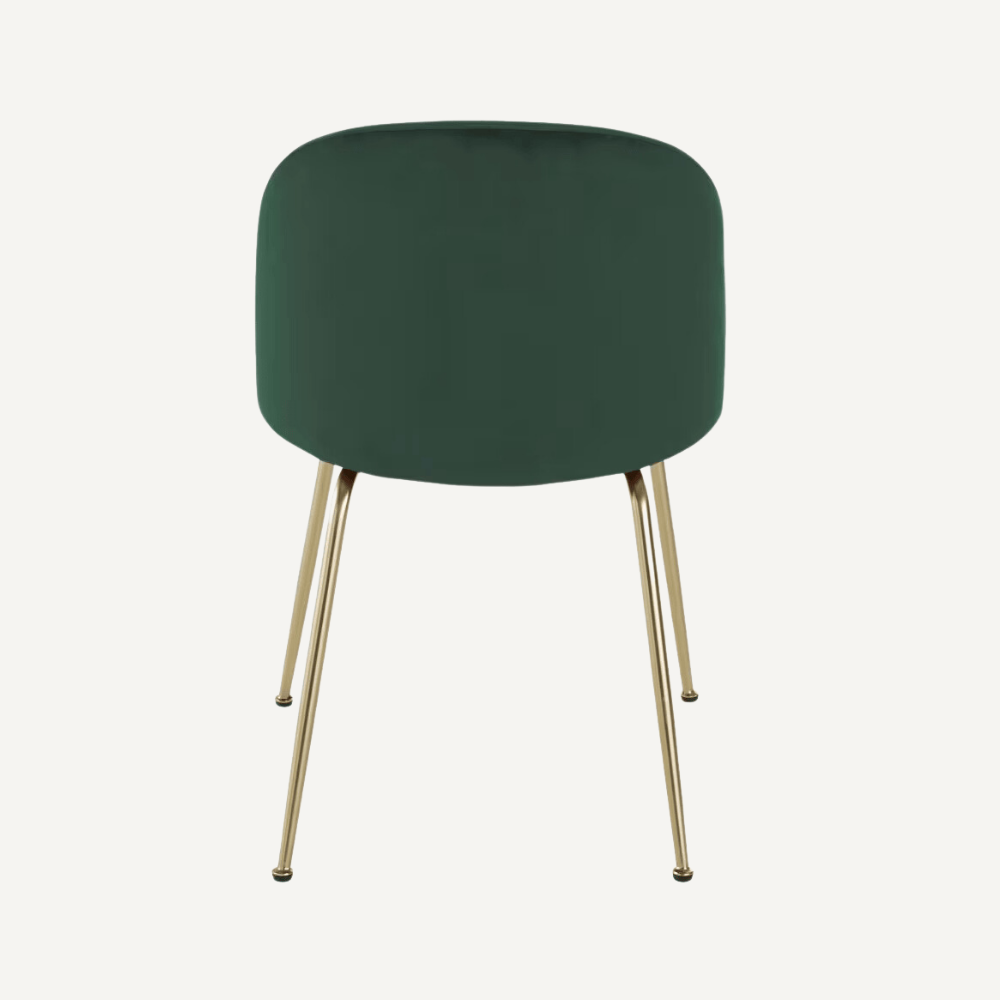 Fabric and curly wool Mona chair