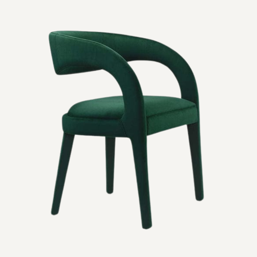 Vegan leather designer armchair BERGAMO