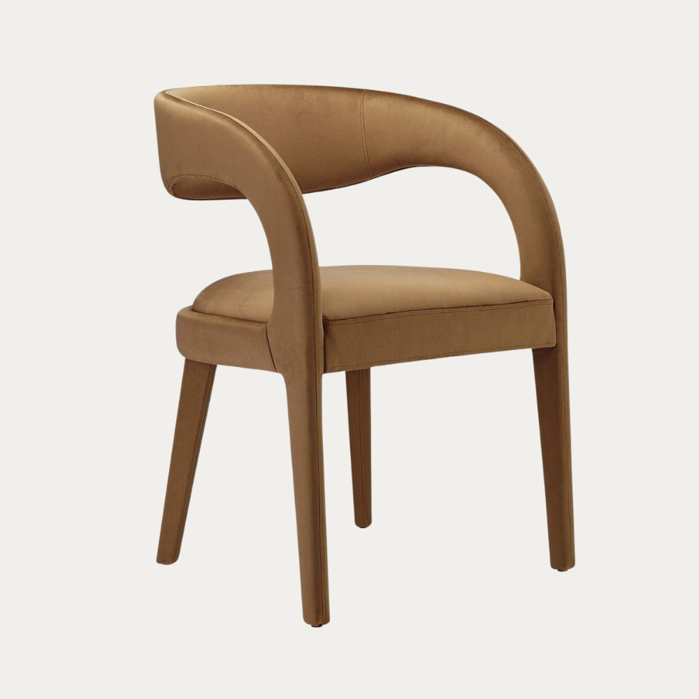 Vegan leather designer armchair BERGAMO