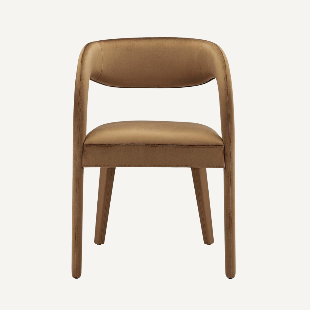 Vegan leather designer armchair BERGAMO