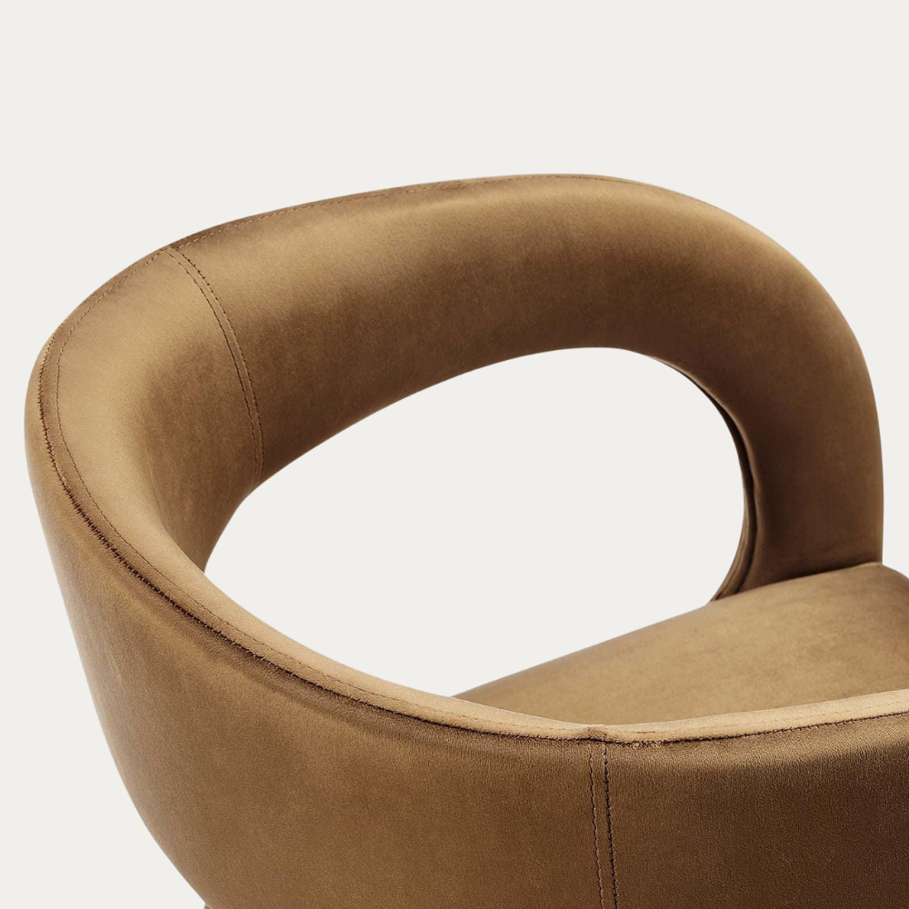 Vegan leather designer armchair BERGAMO