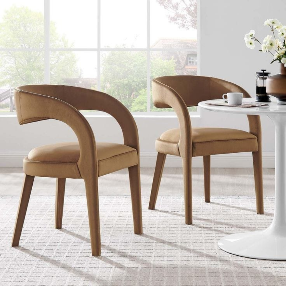 Vegan leather designer armchair BERGAMO