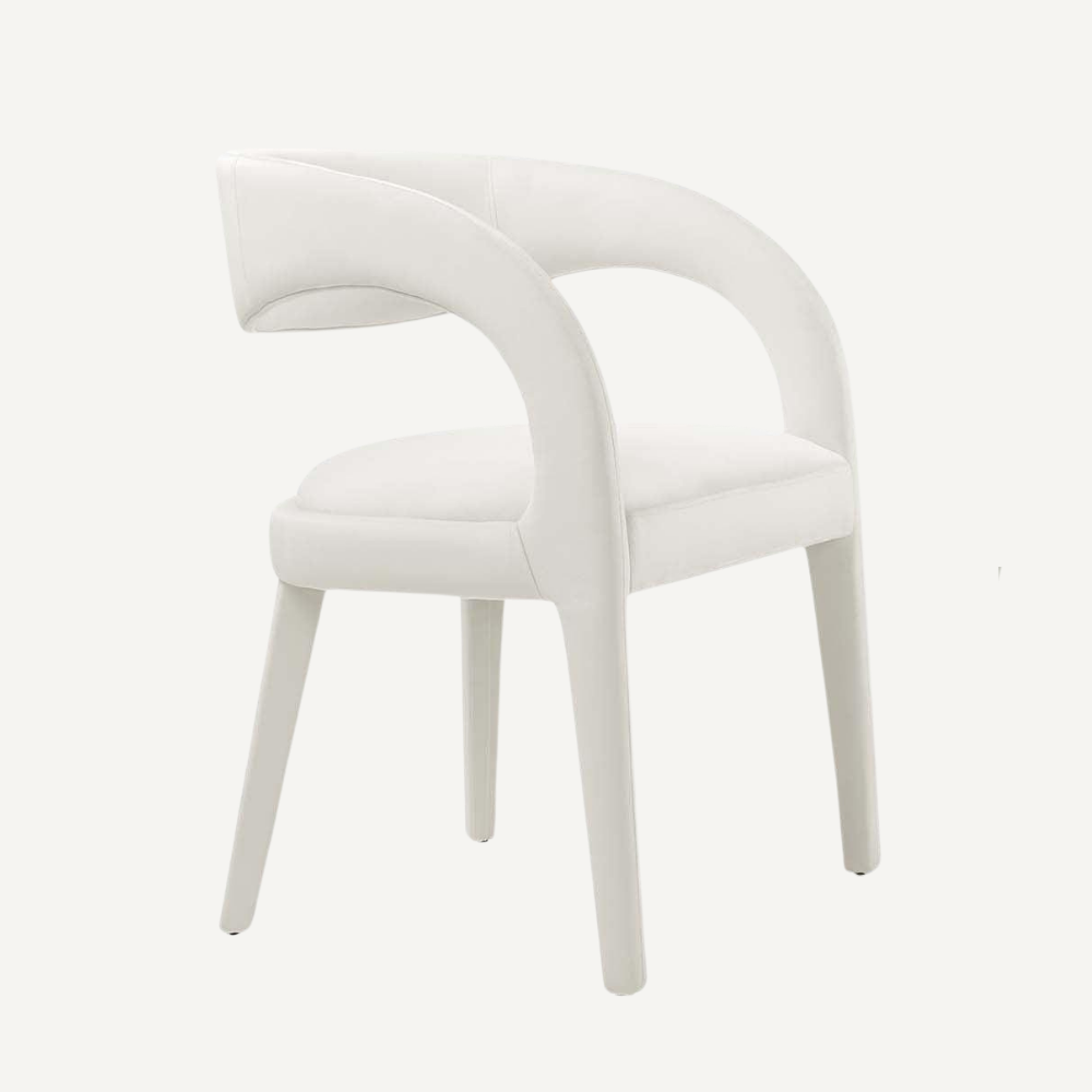 Vegan leather designer armchair BERGAMO