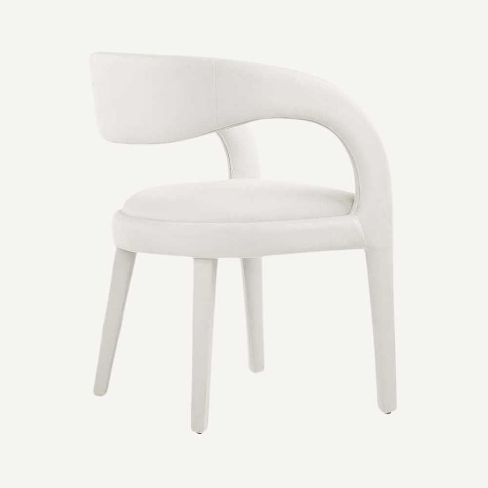 Vegan leather designer armchair BERGAMO