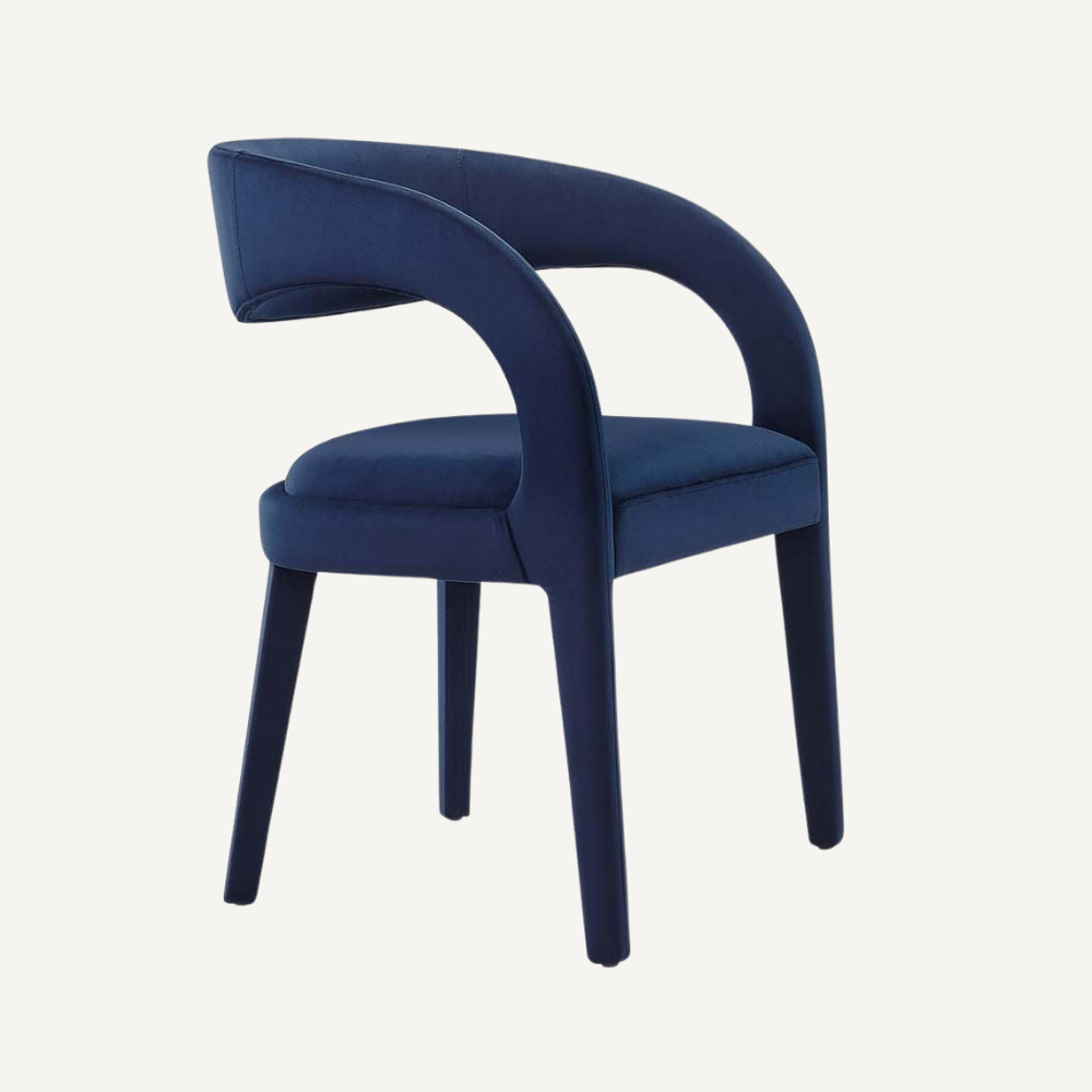 Vegan leather designer armchair BERGAMO