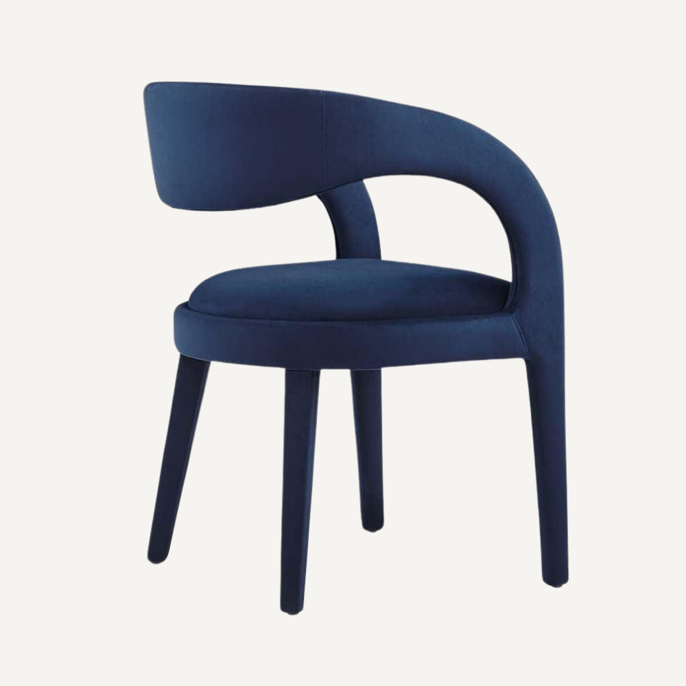 Vegan leather designer armchair BERGAMO