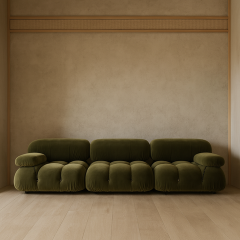 3-seater modular straight sofa - Camelia