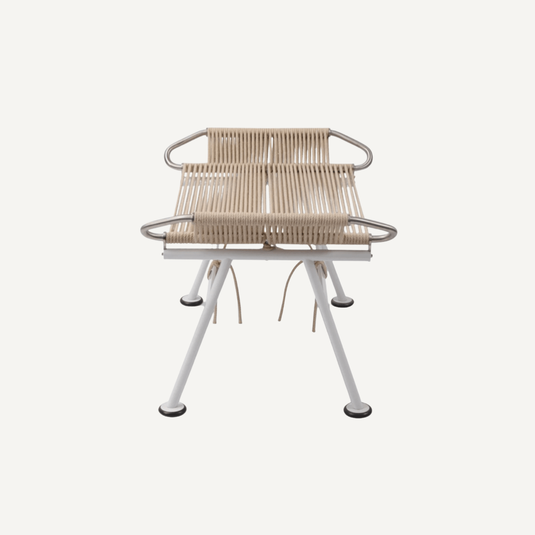 Flag Halyard footstool ottoman Hans Wegner