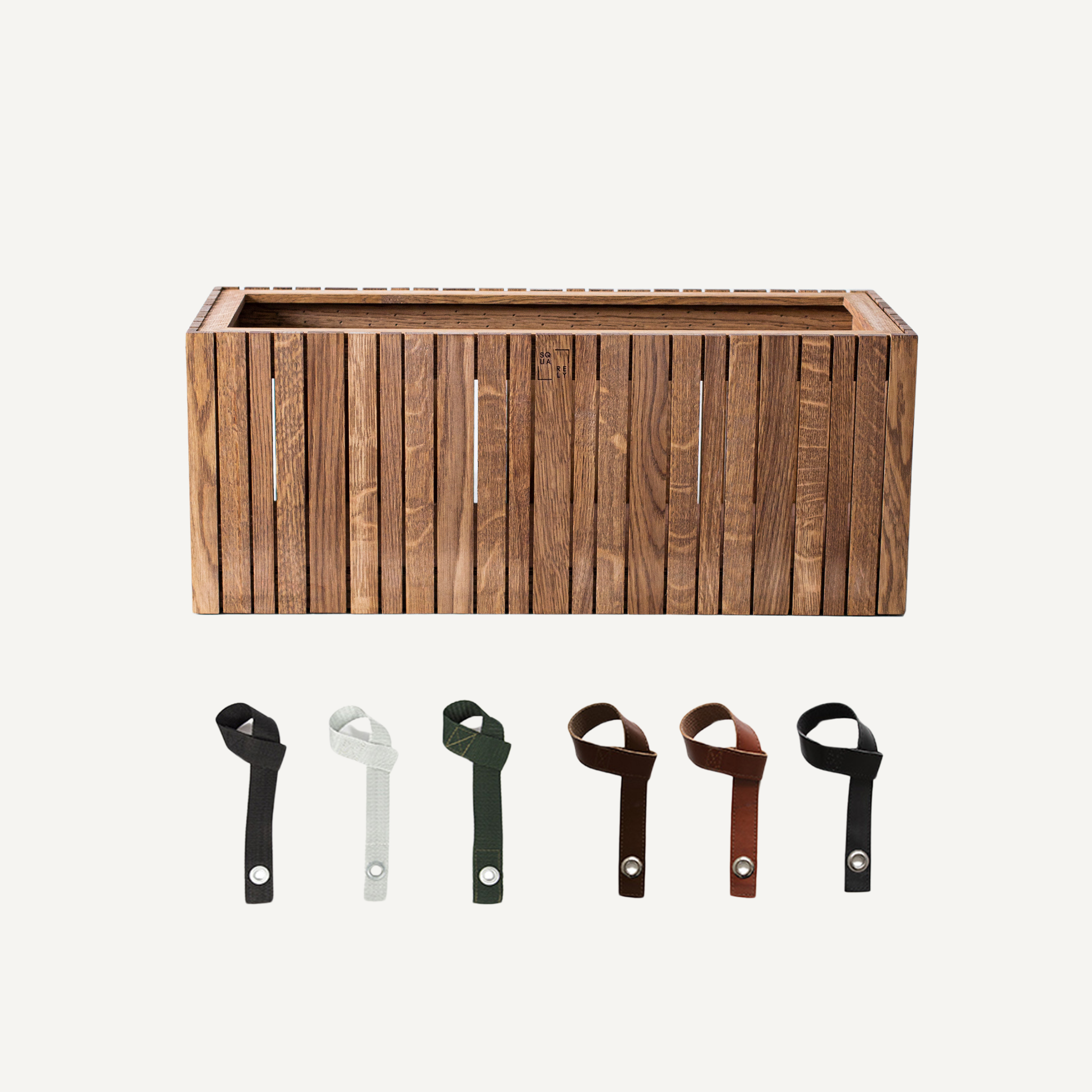 HoldOn leather planter strap Squarely