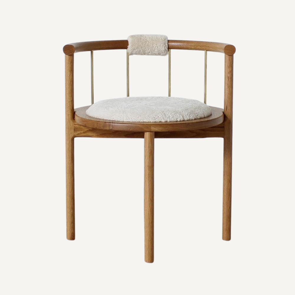 Wooden chair with armrests ARISTO