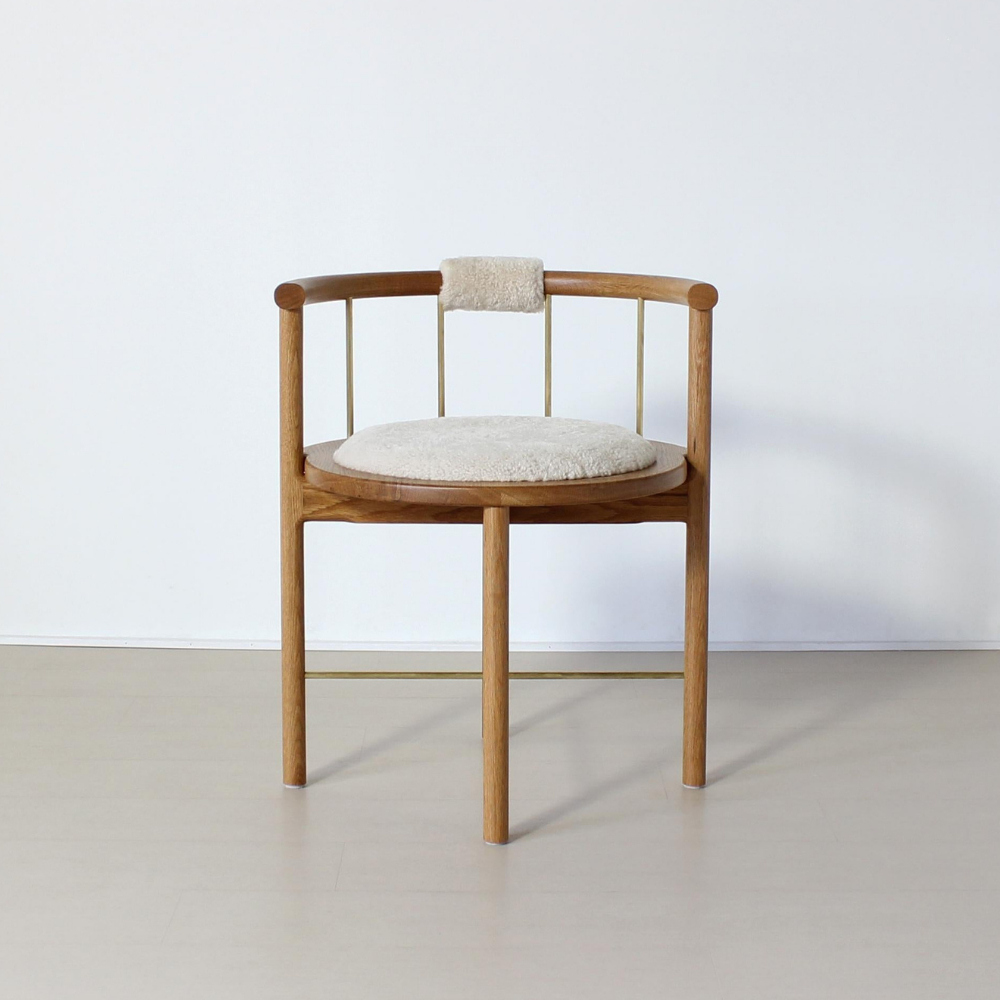 Wooden chair with armrests ARISTO