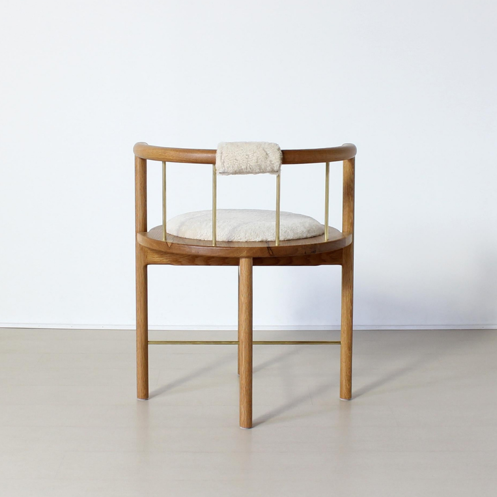 Wooden chair with armrests ARISTO
