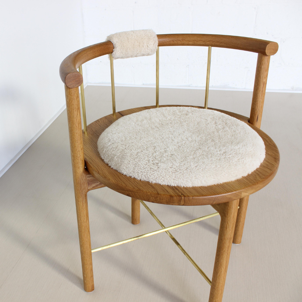 Wooden chair with armrests ARISTO