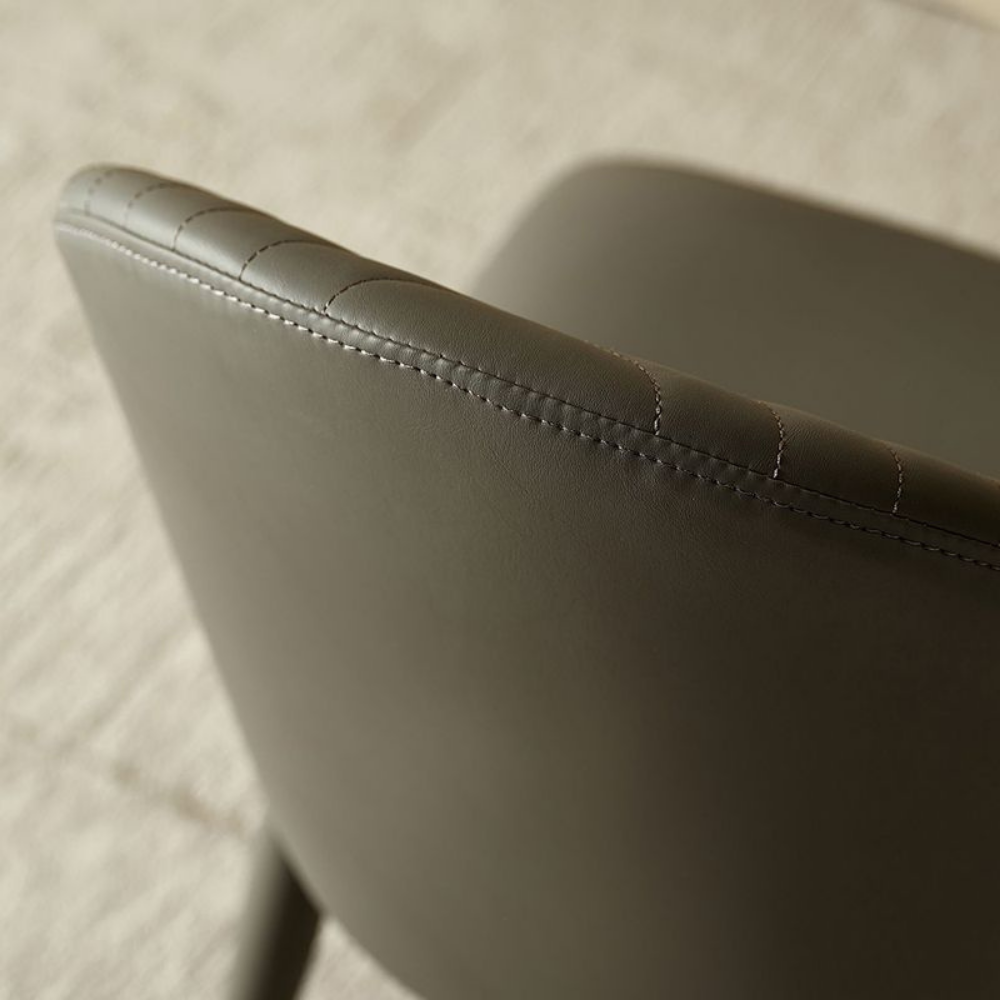 Washable leather chair WAVE