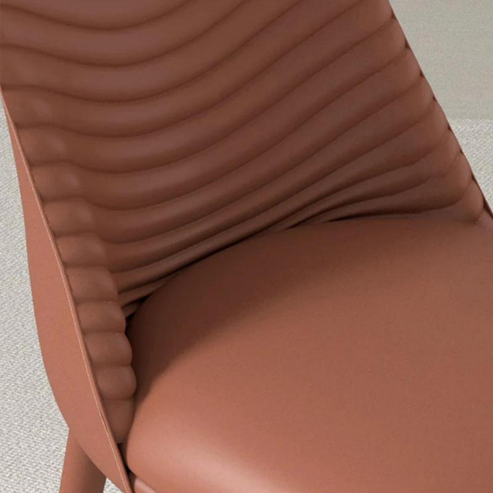 Washable leather chair WAVE