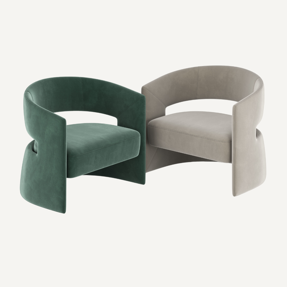 Curved chair Maître PARIS