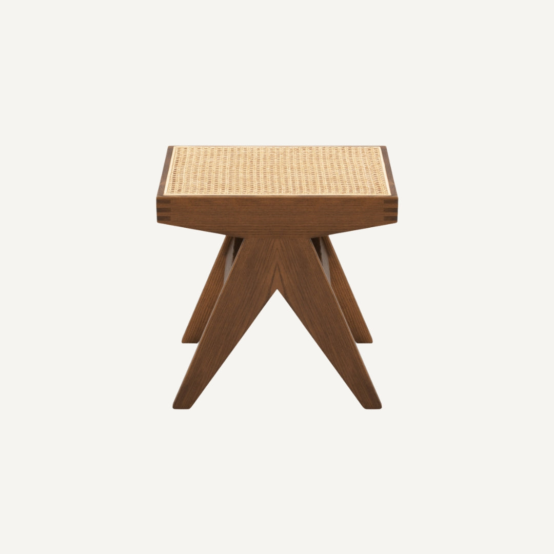 Jeanne low cane stool