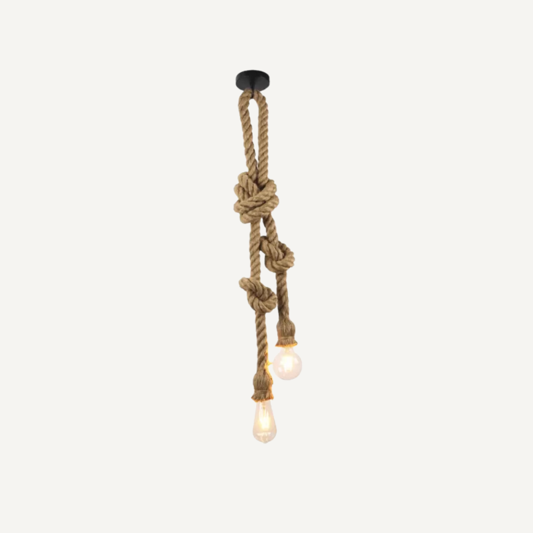 Hemp rope hanginglamp