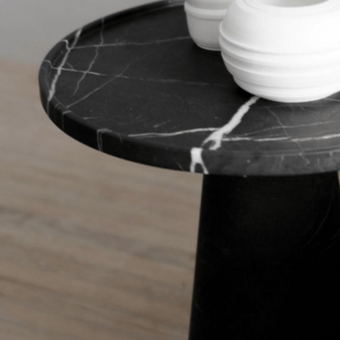 Naida zwart marmeren salontafel