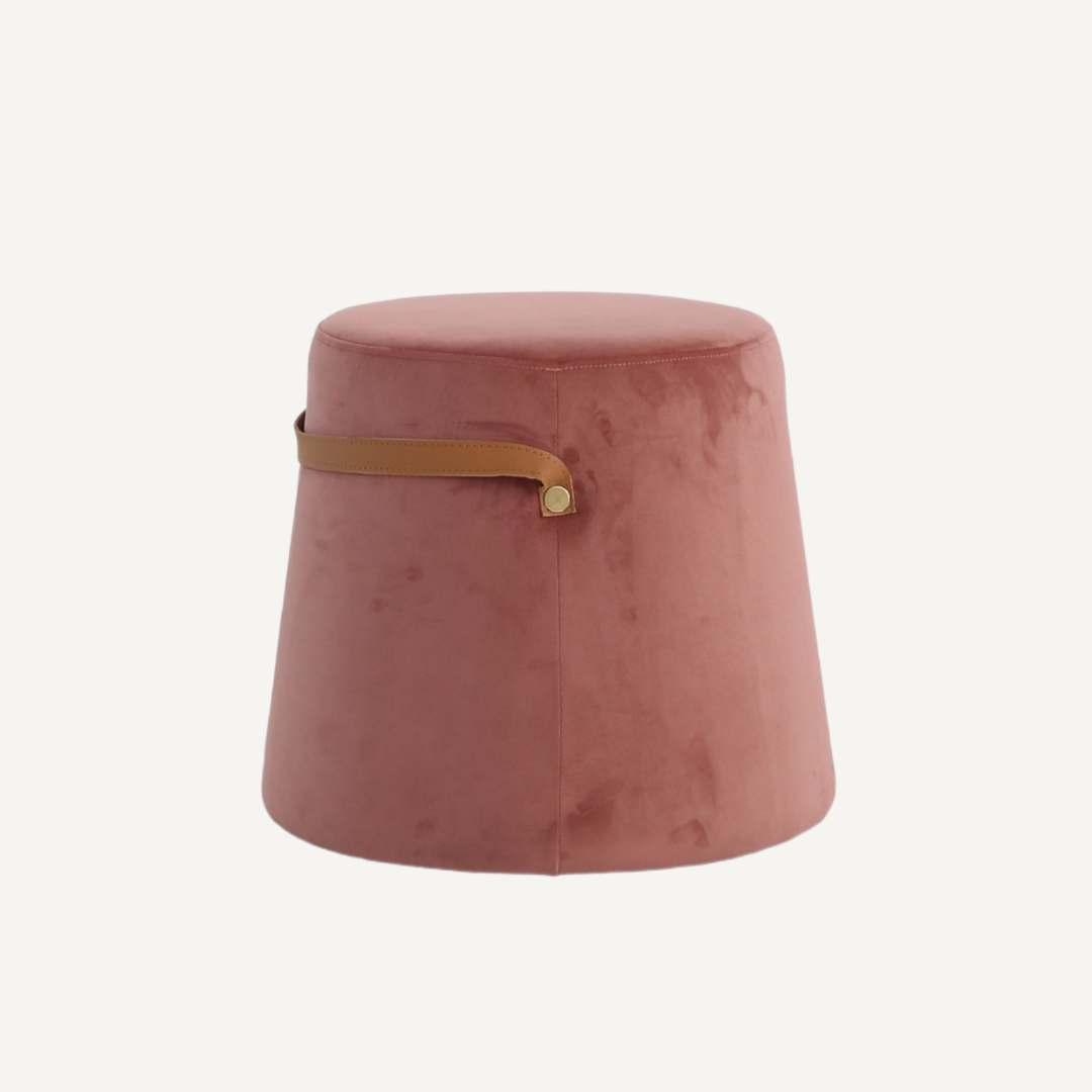 Olympe velvet pouf