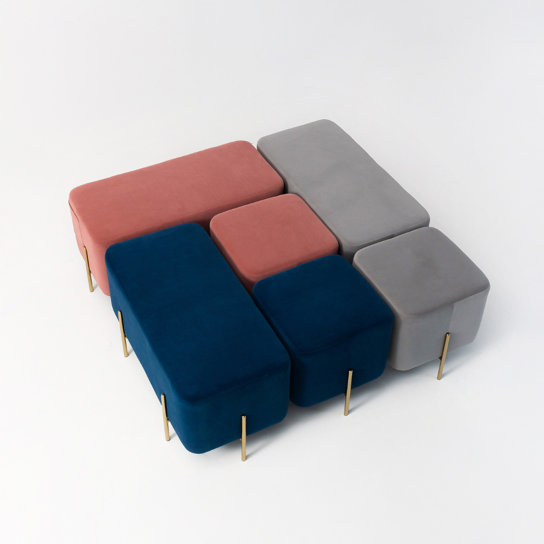 Riga Velvet Stool