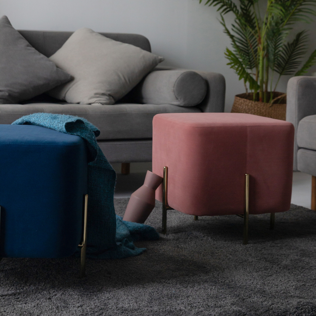 Riga Velvet Stool