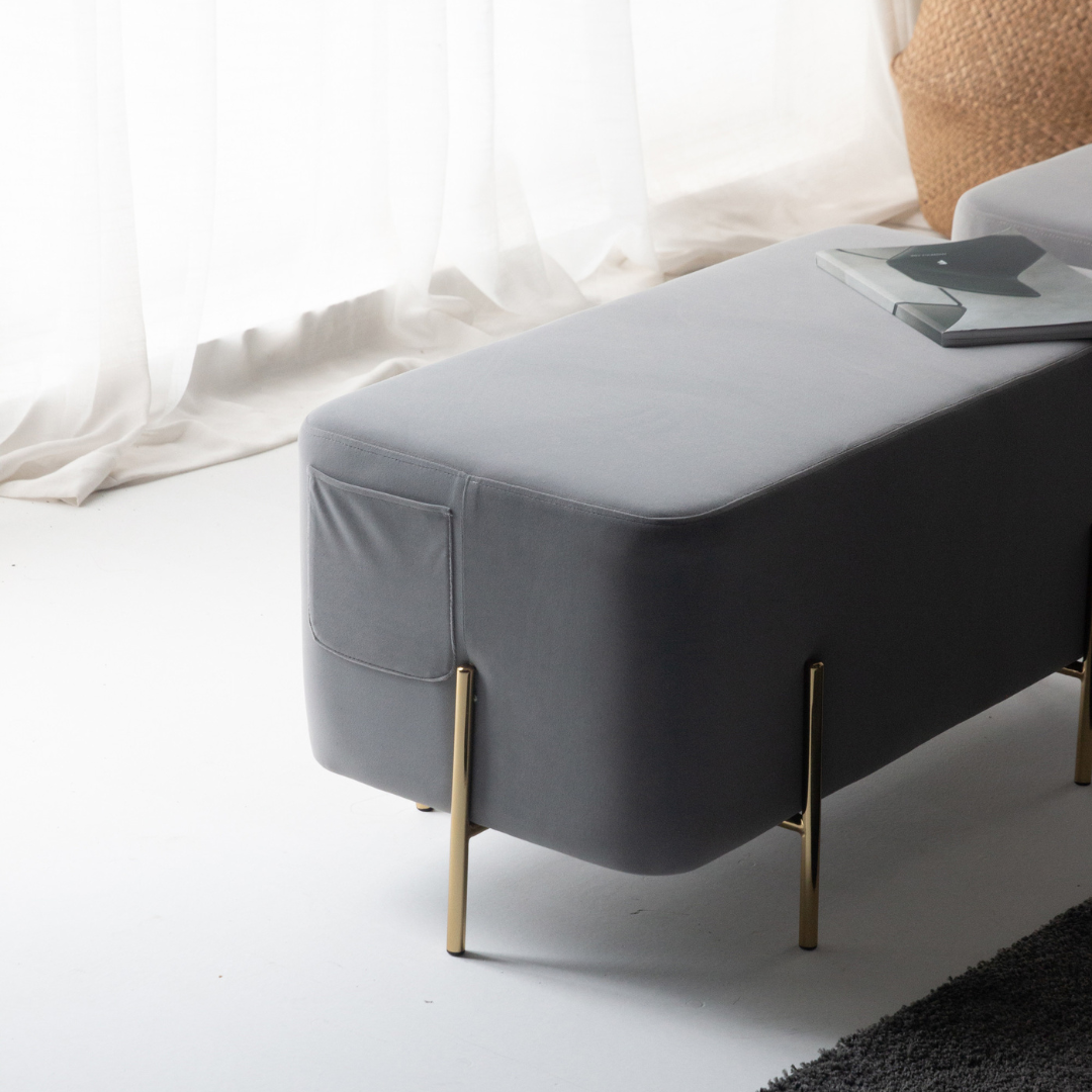 Riga Velvet Stool