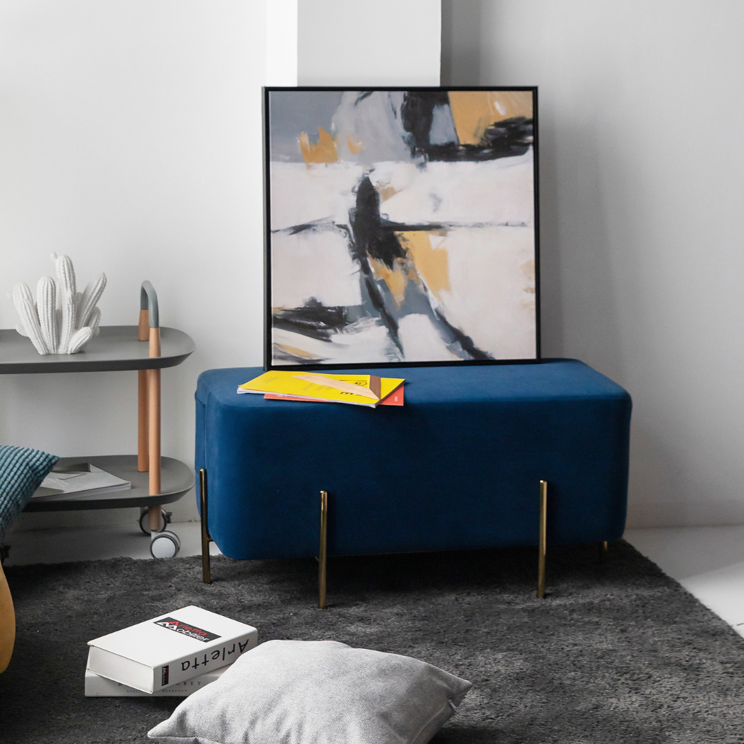 Riga Velvet Stool
