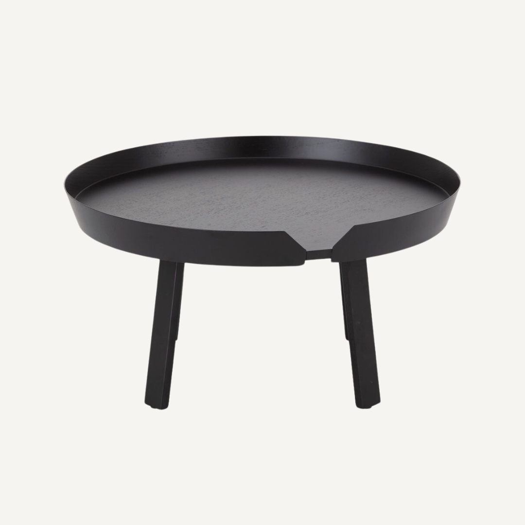 Round Wooden Low Table - Sowa